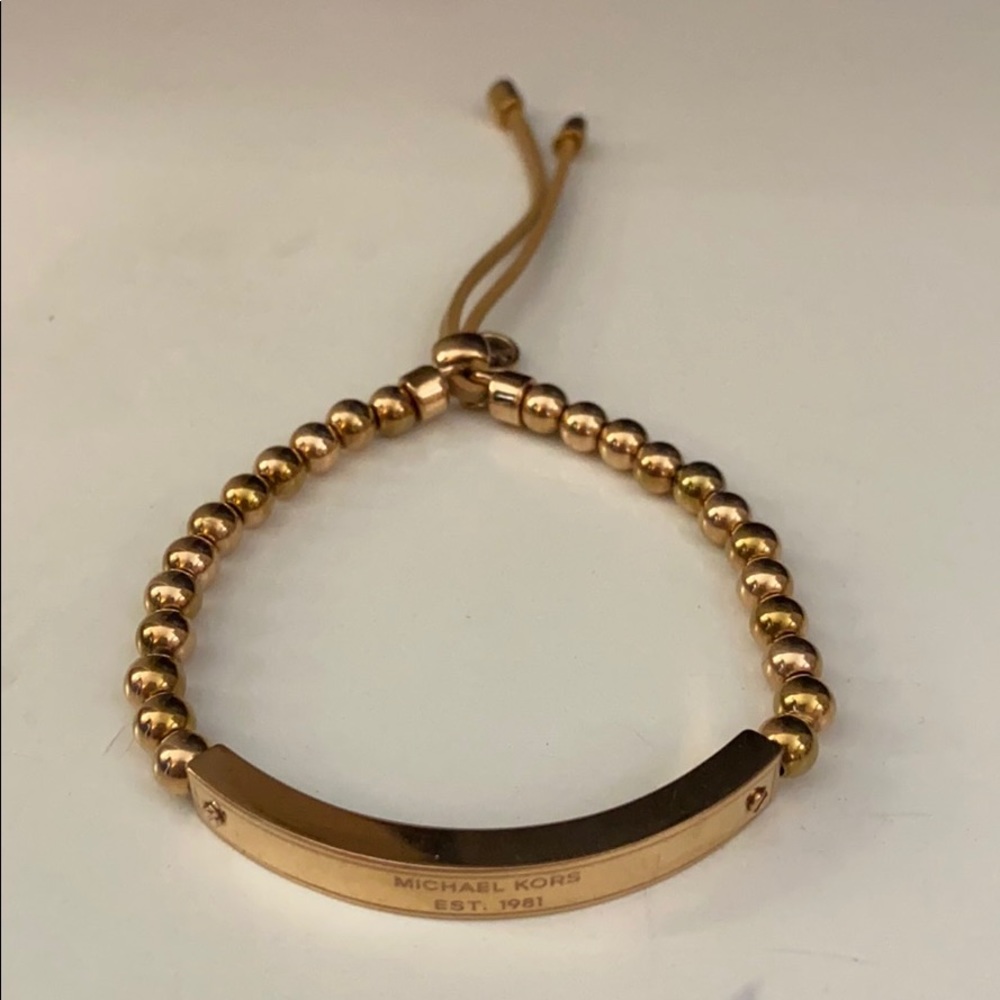Stretchy rose gold Michael Kors bracelet